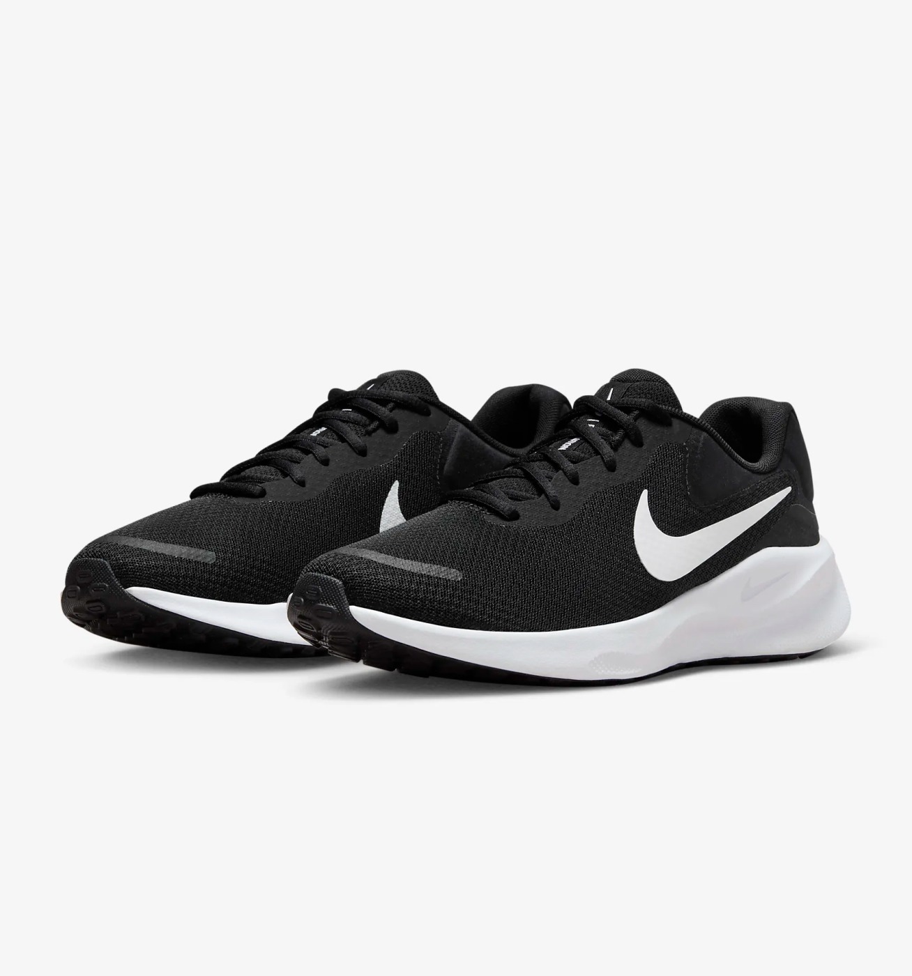 Nike Men s Revolution 7 Running Shoes Size 11 Black White